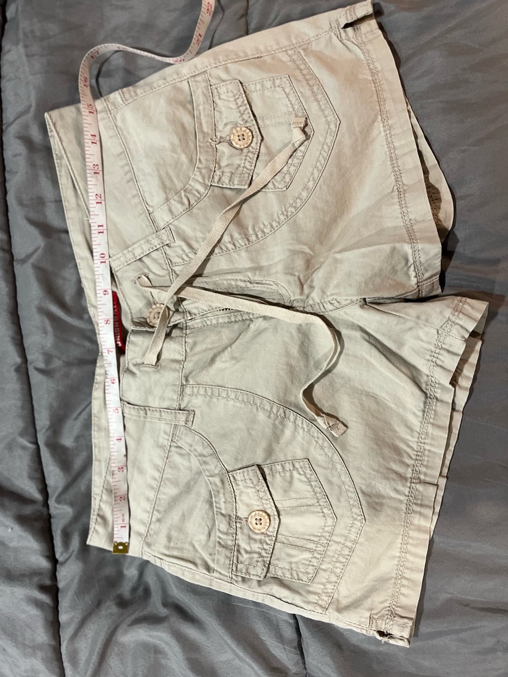 UNIONBAY Light Khaki Drawstring Cargo Shorts